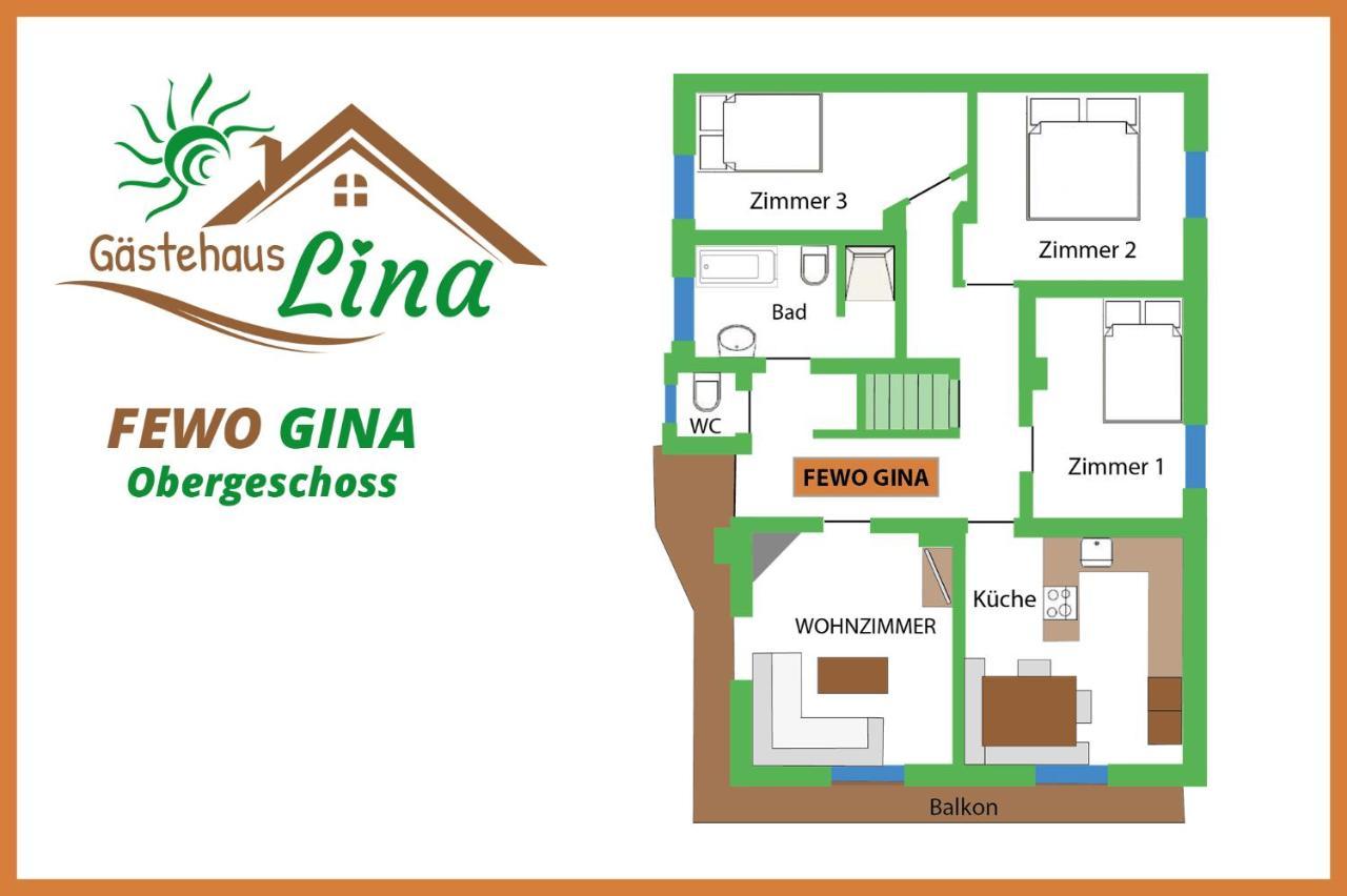 Gaestehaus Lina Apartment Тирзее Екстериор снимка